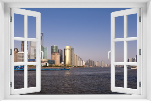 Fototapeta Naklejka Na Ścianę Okno 3D - Fleuve Huangpu à Shanghai - China