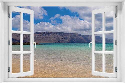 Fototapeta Naklejka Na Ścianę Okno 3D - Playa Francesca, La Graciosa, Kanarische Inseln, Spanien 