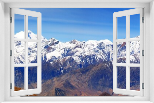 Fototapeta Naklejka Na Ścianę Okno 3D - Mount Dhaulagiri, Nepal Himalayas mountains