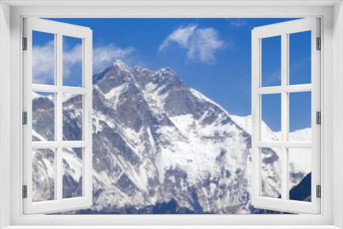Fototapeta Naklejka Na Ścianę Okno 3D - view of Mount Everest and Lhotse
