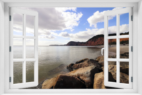 Fototapeta Naklejka Na Ścianę Okno 3D - Sidmouth beach