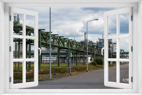 Fototapeta Naklejka Na Ścianę Okno 3D - Teil einer Industrieanlage 