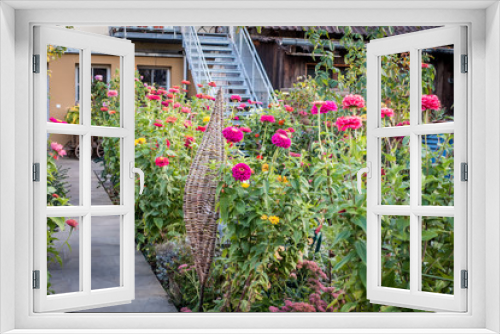 Fototapeta Naklejka Na Ścianę Okno 3D - Gartenblumen