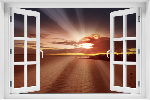Fototapeta Naklejka Na Ścianę Okno 3D - darwin sunset