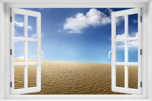 Fototapeta Naklejka Na Ścianę Okno 3D - Sand dunes in desert