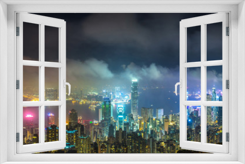 Fototapeta Naklejka Na Ścianę Okno 3D - Panoramic view of Hong Kong