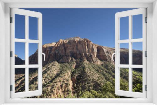 Fototapeta Naklejka Na Ścianę Okno 3D - The East Temple - Zion National Park