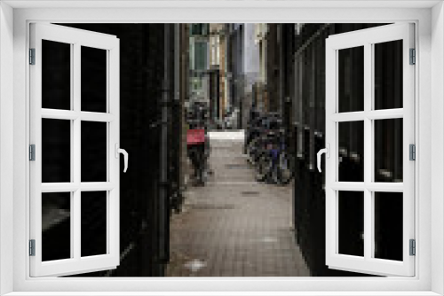 Fototapeta Naklejka Na Ścianę Okno 3D - Amsterdam alley