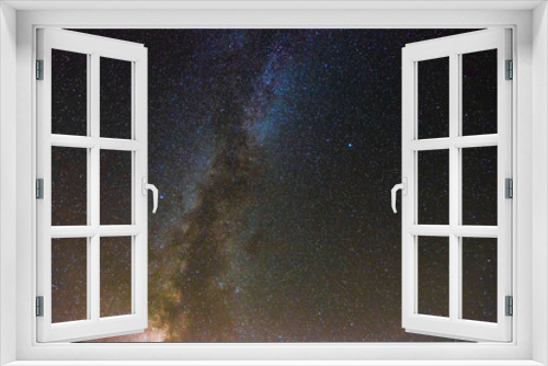 Fototapeta Naklejka Na Ścianę Okno 3D - Fragment of the Milky Way (Via Lactea) , night sky long exposure shot.