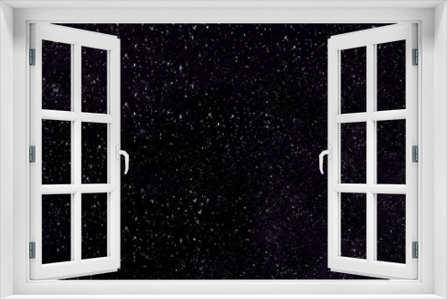Fototapeta Naklejka Na Ścianę Okno 3D - Falling snow on a black background