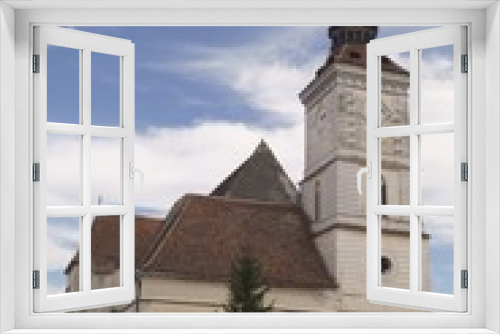 Fototapeta Naklejka Na Ścianę Okno 3D - Evangelical-Lutheran church St. Bartholomew (Biserica Sfantul Bartolomeu), Brasov, Transylvania, Romania 
