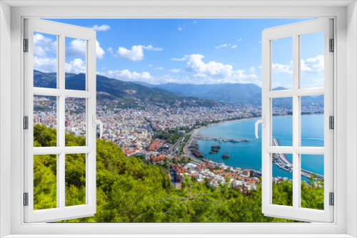Fototapeta Naklejka Na Ścianę Okno 3D - Panorama view from the coast of Antalya / Turkey