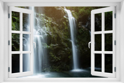 Fototapeta Naklejka Na Ścianę Okno 3D - Waterfall flowing water