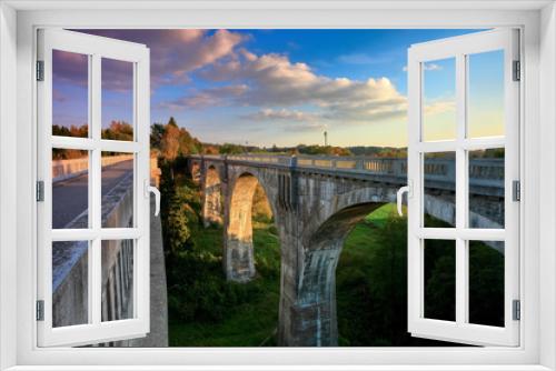 Fototapeta Naklejka Na Ścianę Okno 3D - Mosty w Stańczykach 