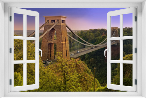 Fototapeta Naklejka Na Ścianę Okno 3D - Bristol Suspension Bridge