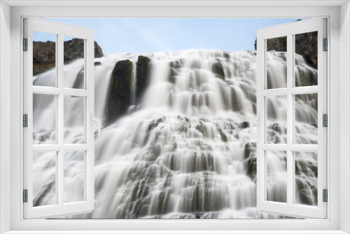 Fototapeta Naklejka Na Ścianę Okno 3D - Dynjandi Waterfall, Iceland