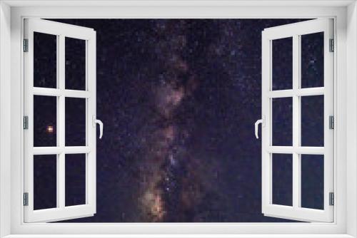 Fototapeta Naklejka Na Ścianę Okno 3D - Milky way night sky background