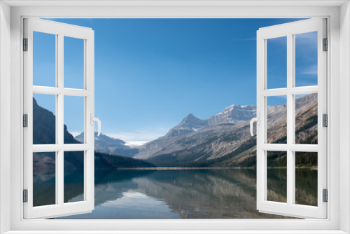 Fototapeta Naklejka Na Ścianę Okno 3D - See vor Gebirge