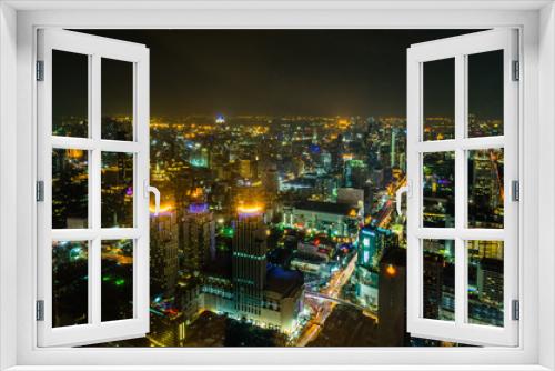 Fototapeta Naklejka Na Ścianę Okno 3D - Bangkok city at twilight