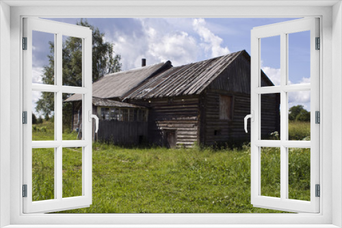 Fototapeta Naklejka Na Ścianę Okno 3D - Karelian village