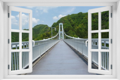 Fototapeta Naklejka Na Ścianę Okno 3D - 竜神大吊橋(茨城県)
