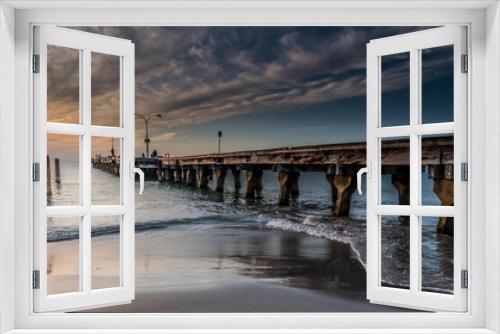 Fototapeta Naklejka Na Ścianę Okno 3D - Sunset Seascape