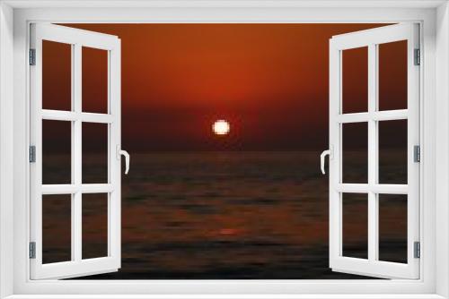 Fototapeta Naklejka Na Ścianę Okno 3D - Sonnenuntergang in Zahara de los Atunes