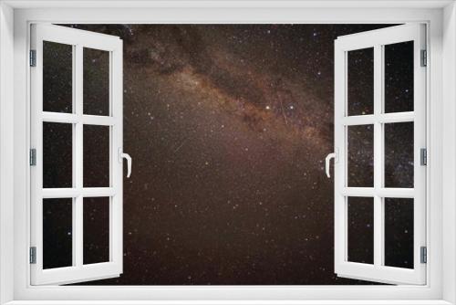 Fototapeta Naklejka Na Ścianę Okno 3D - View of stars in the Milky Way on a dark sky above New Zealand