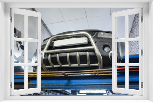 Fototapeta Naklejka Na Ścianę Okno 3D - car in car workshop