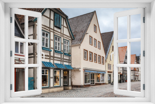 Fototapeta Naklejka Na Ścianę Okno 3D - Street in Lemgo, Germany
