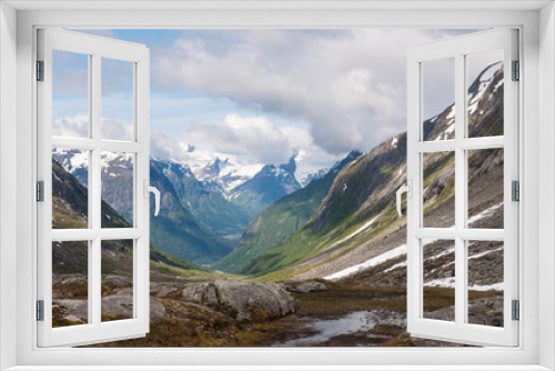 Fototapeta Naklejka Na Ścianę Okno 3D - Berglandschaft, Norwegen