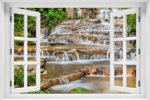 Fototapeta Naklejka Na Ścianę Okno 3D - Pha Charoen Waterfall,Tak Province,Thailand.
