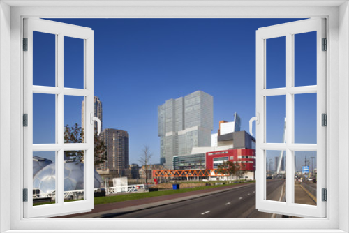Fototapeta Naklejka Na Ścianę Okno 3D - Kop van Zuid in Rotterdam