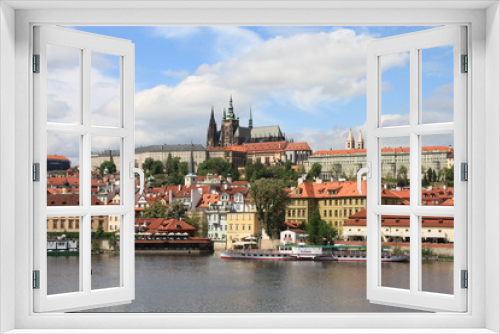 Fototapeta Naklejka Na Ścianę Okno 3D - Prague cityscape