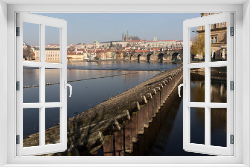 Río Moldava en Praga.