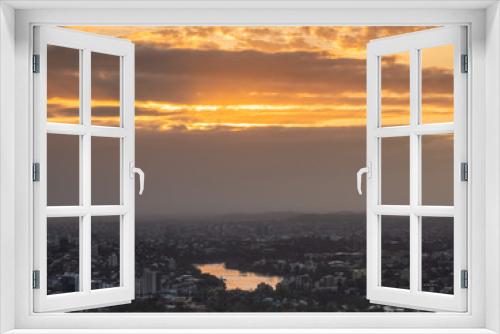 Fototapeta Naklejka Na Ścianę Okno 3D - City Dawn