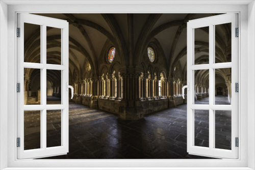 Fototapeta Naklejka Na Ścianę Okno 3D - Cloister in Stift Lilienfeld, Cistercian monastery in Lower Austria, Austria