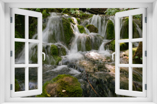 Fototapeta Naklejka Na Ścianę Okno 3D - Little waterfalls in Plitvice National Park, Croatia