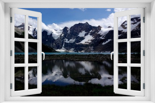 Fototapeta Naklejka Na Ścianę Okno 3D - Lake of The Hanging Glaciers (reflection)