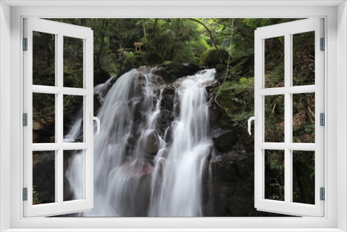 Fototapeta Naklejka Na Ścianę Okno 3D - 鶏鳴の滝