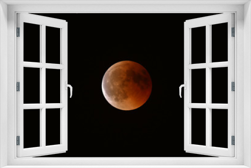 Fototapeta Naklejka Na Ścianę Okno 3D - Total eclipse of the moon, red moon, blood moon