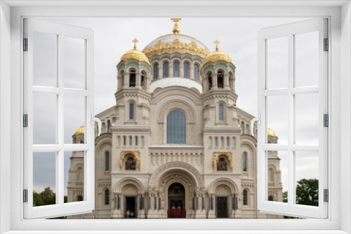 Fototapeta Naklejka Na Ścianę Okno 3D - Kronstadt Naval Cathedral, Kronstadt, St. Petersburg, Russia