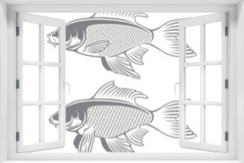Fototapeta Naklejka Na Ścianę Okno 3D - fish carp koi