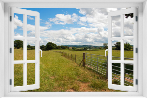 Fototapeta Naklejka Na Ścianę Okno 3D - Summer landscape in the British countryside.