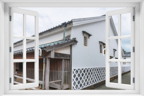 Fototapeta Naklejka Na Ścianę Okno 3D - 萩城下町の風景