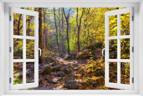 Fototapeta Naklejka Na Ścianę Okno 3D - fantastic autumn nature