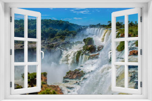 Fototapeta Naklejka Na Ścianę Okno 3D - Jungle waterfalls