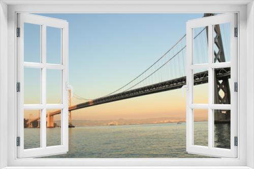 Fototapeta Naklejka Na Ścianę Okno 3D - Bay bridge