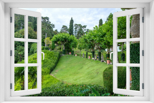 Fototapeta Naklejka Na Ścianę Okno 3D - Villa del Balbianello green garden