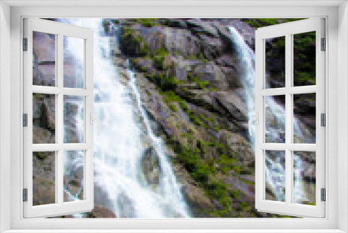 Fototapeta Naklejka Na Ścianę Okno 3D - The Nardis Waterfall in Trentino, Italy